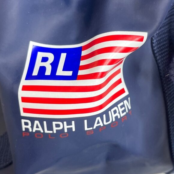 Ralph Lauren Polo Sport Navy Blue Drawstring Bucket Bag Y2K 90's - Picture 7 of 9